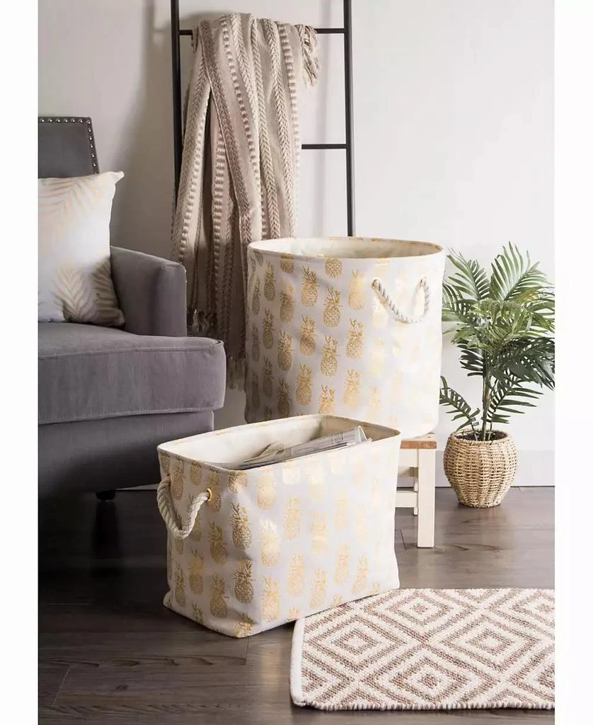商品Design Imports|Design Import Storage Bin Pineapple, Round,价格¥283,第2张图片详细描述