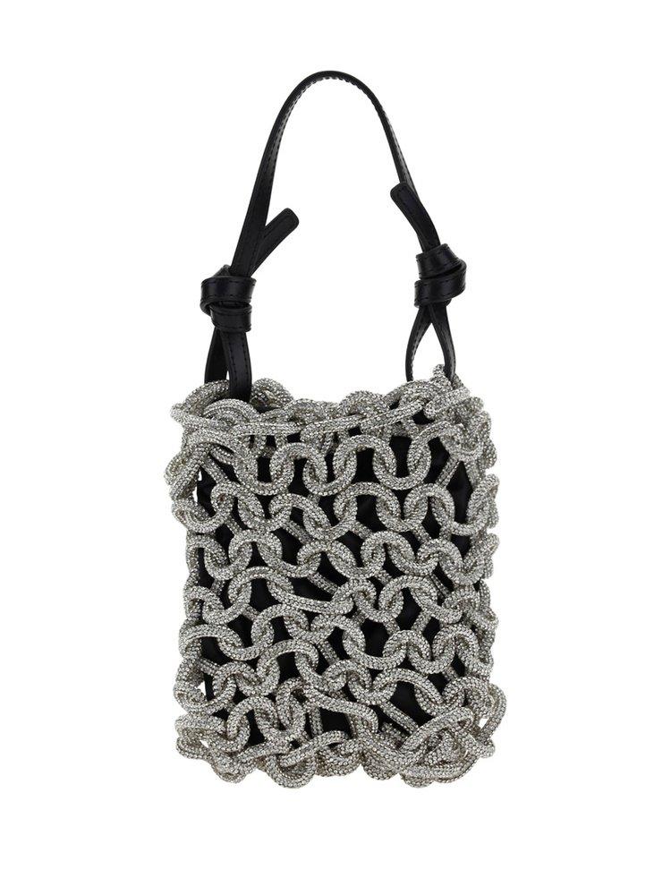 Staud Tini Crystal Knot Tote Bag商品第1张图片规格展示