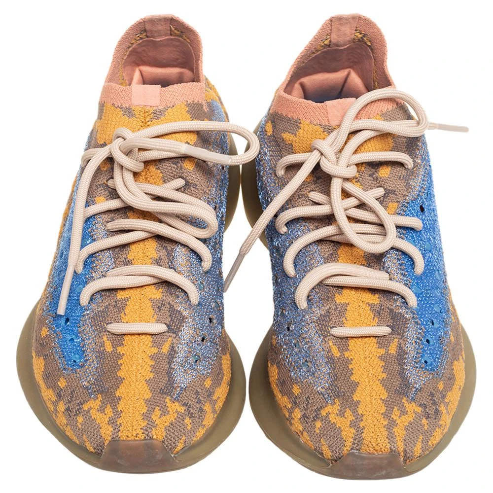 商品[二手商品] YEEZY|Yeezy x Adidas Tri-Color Knit Fabric Boost 380 Sneakers Size 40 2/3,价格¥1045,第3张图片详细描述