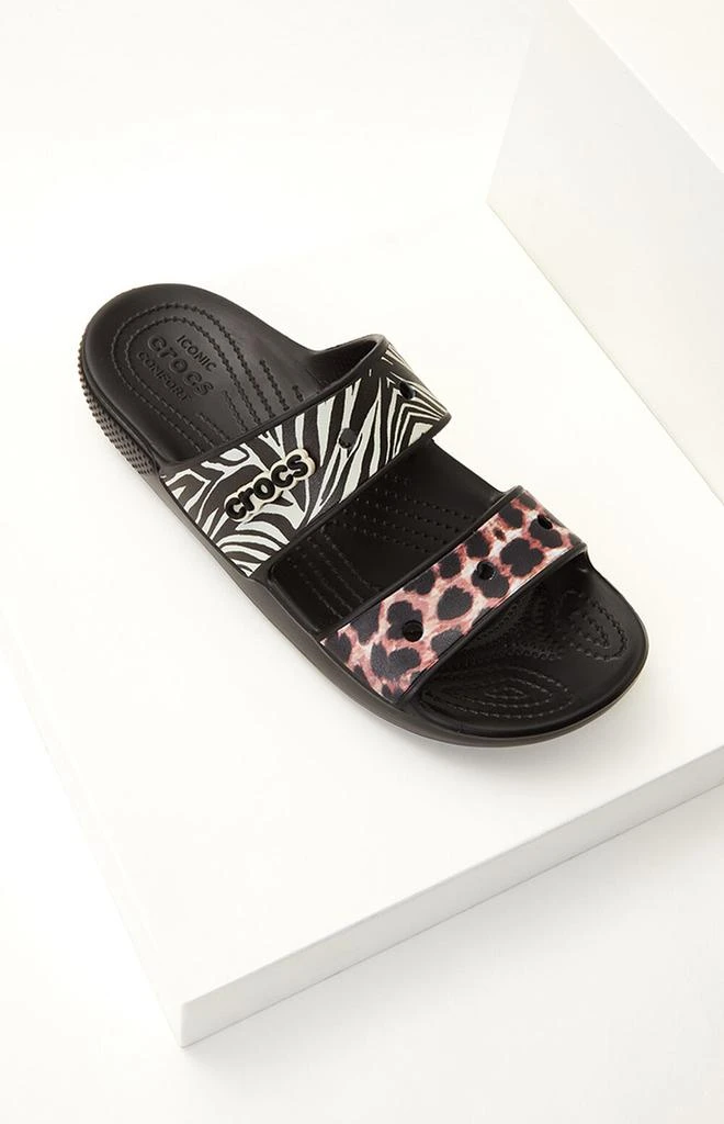 商品Crocs|Women's Animal Remix Slide Sandals,价格¥334,第1张图片