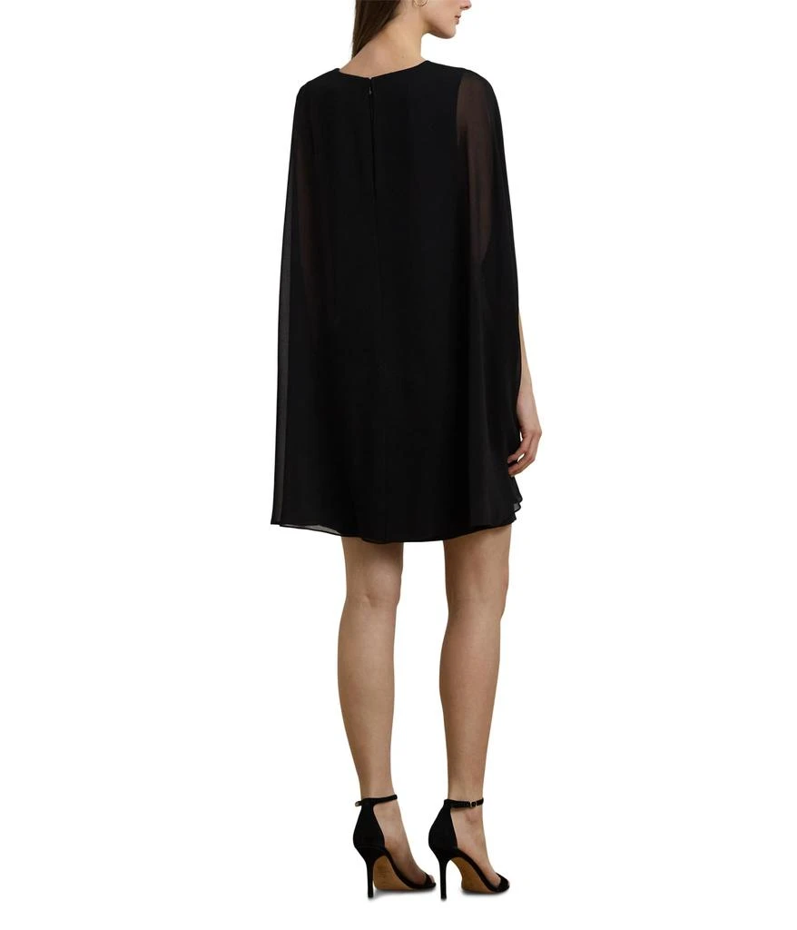 商品Ralph Lauren|Cape Georgette Cocktail Dress,价格¥859,第2张图片详细描述