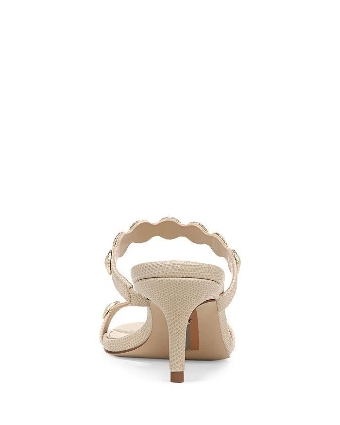 商品Sam Edelman|Women's Palma Square Toe Embellished Strap Mid Heel Sandals,价格¥334,第3张图片详细描述