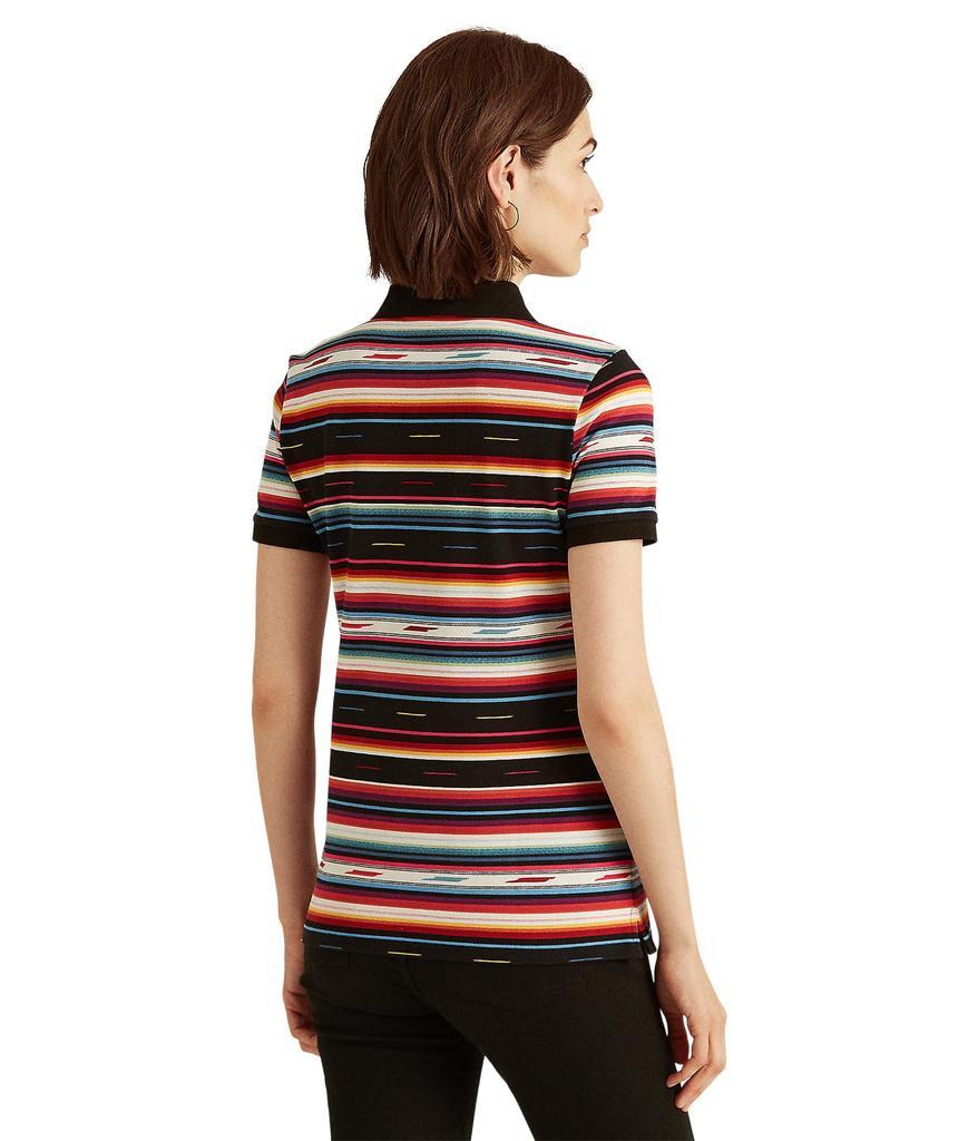 商品Ralph Lauren|Petite Striped Piqué Polo Shirt,价格¥371,第4张图片详细描述