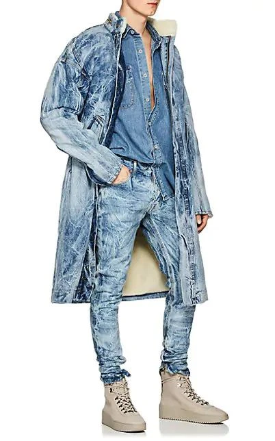 商品Fear of god|Acid-Washed Denim Deck 大衣,价格¥15637,第2张图片详细描述