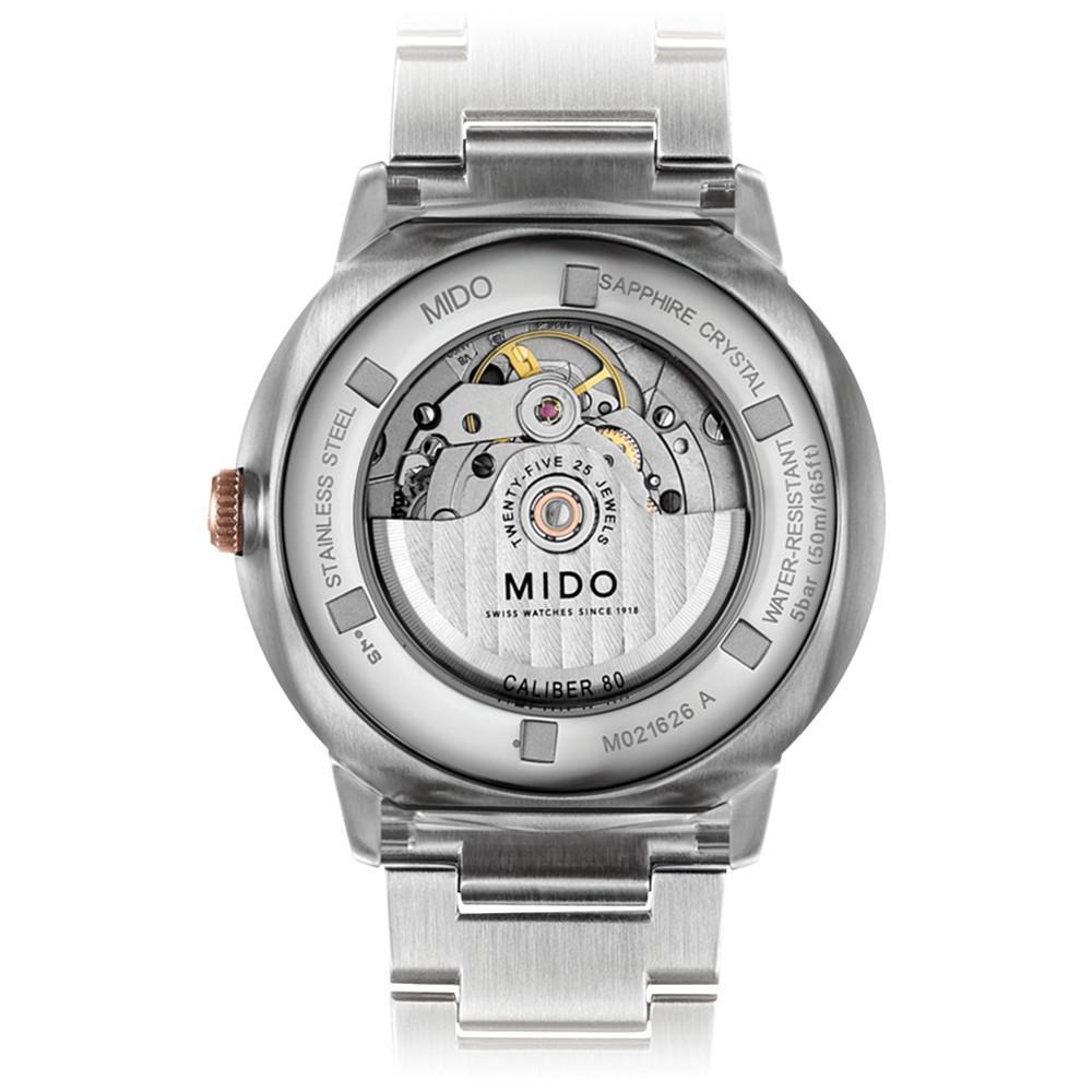 商品MIDO|Men's Swiss Automatic Commander Big Date Two Tone Stainless Steel Bracelet Watch 42mm,价格¥7845,第4张图片详细描述