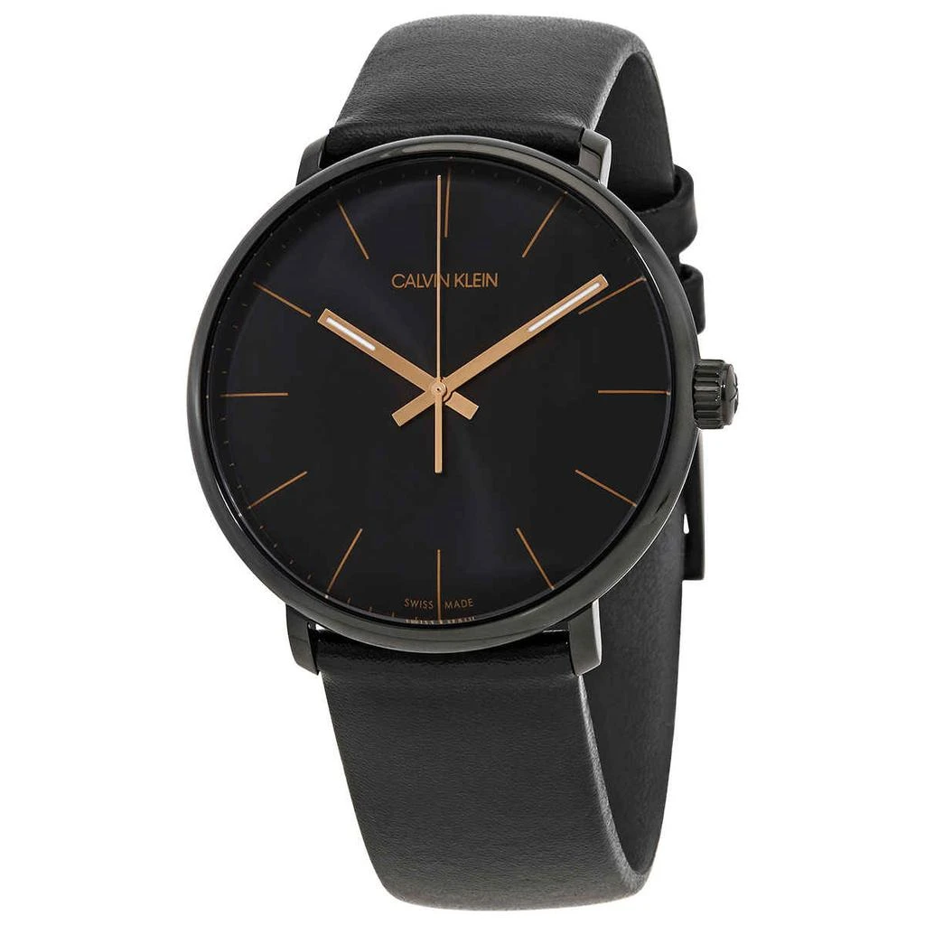 商品Calvin Klein|Calvin Klein Highno Quartz Black Dial Mens Watch K8M214CB,价格¥335,第1张图片