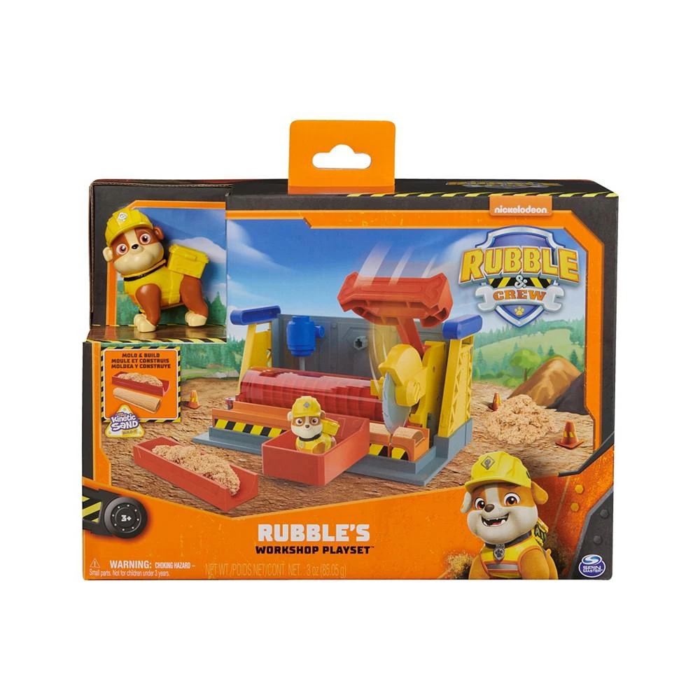 商品Rubble & Crew|Rubble's Workshop Playset, Construction Toys with Kinetic Build-It Sand Rubble Action Figure,价格¥60,第3张图片详细描述