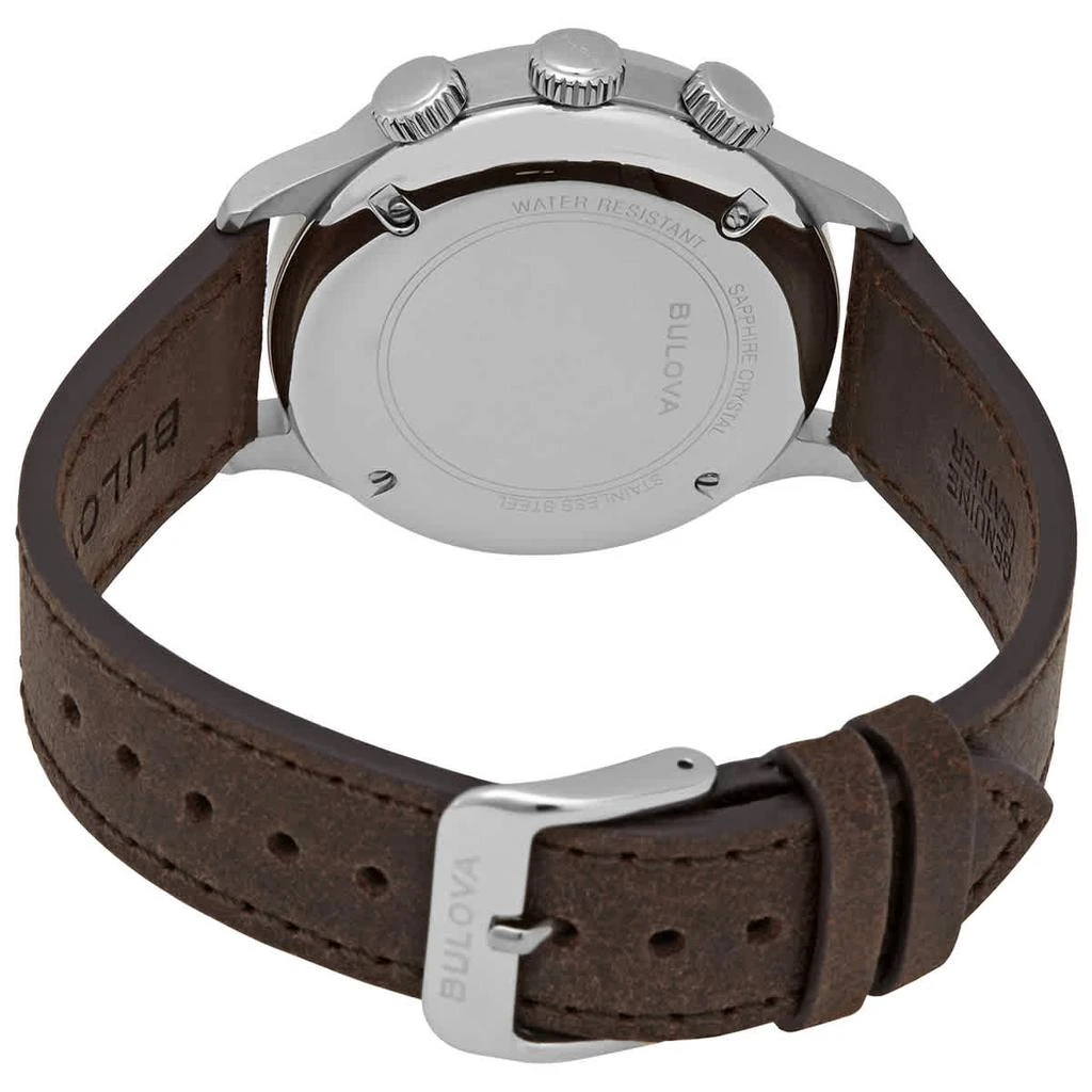 商品Bulova|A-15 Pilot Automatic Black Dial Brown Leather Men's Watch 96A245,价格¥2386,第3张图片详细描述