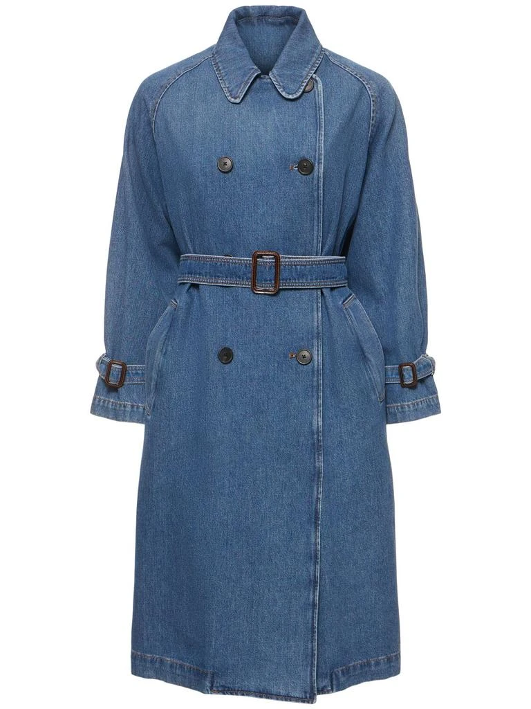 商品Weekend Max Mara|Blasy Belted Denim Trench Coat,价格¥2707,第1张图片