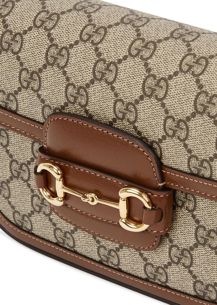 商品Gucci|Horsebit 1955 mini monogrammed saddle bag,价格¥17258,第5张图片详细描述