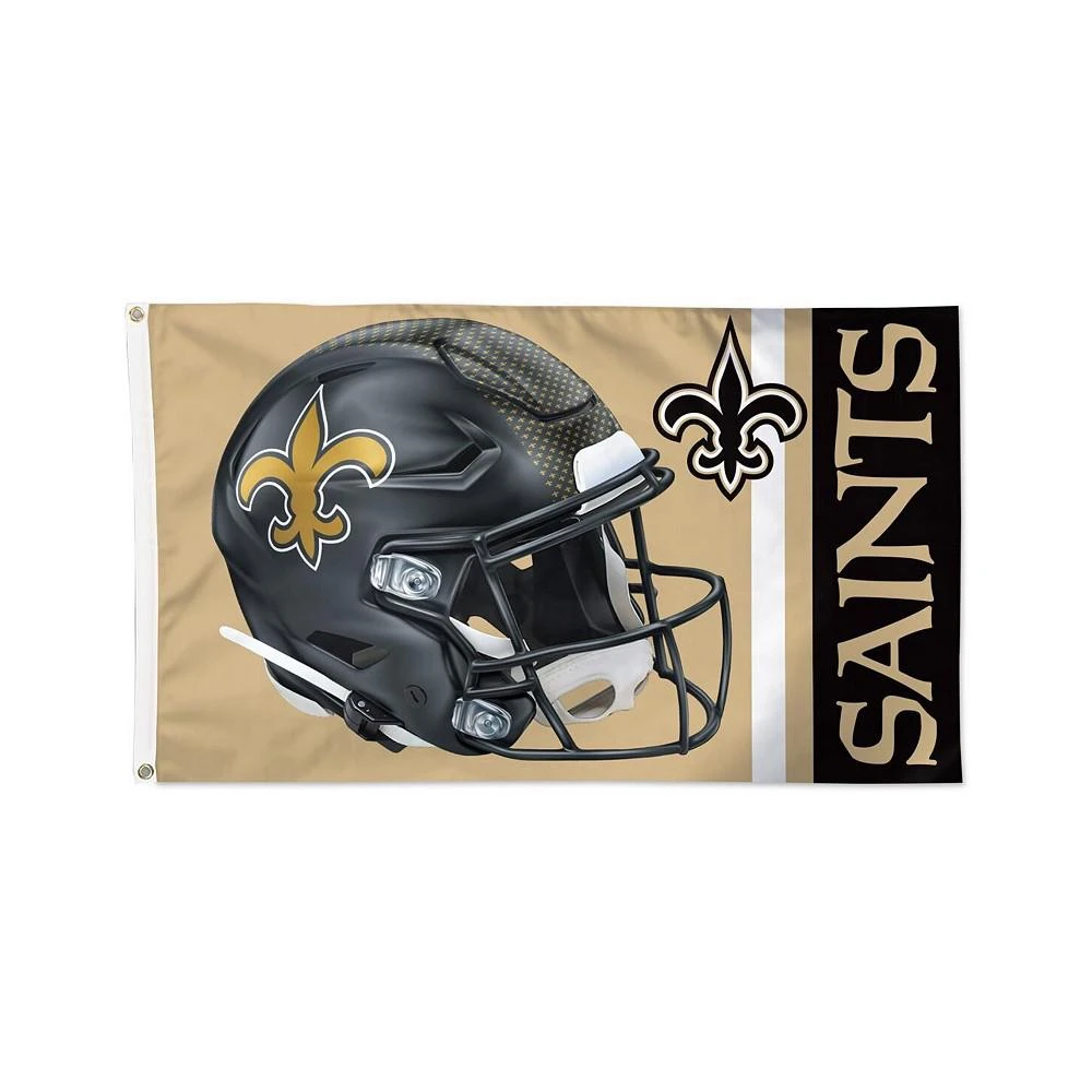 商品Wincraft|New Orleans Saints Alternate Helmet Single-Sided 3' x 5' Deluxe Flag,价格¥299,第1张图片