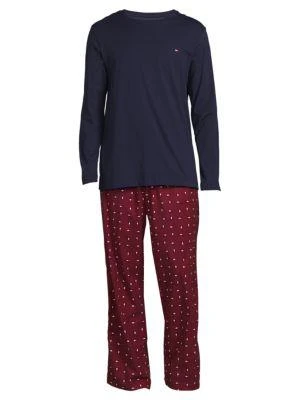 商品Tommy Hilfiger|2-Piece Tee & Pajama Set,价格¥197,第4张图片详细描述