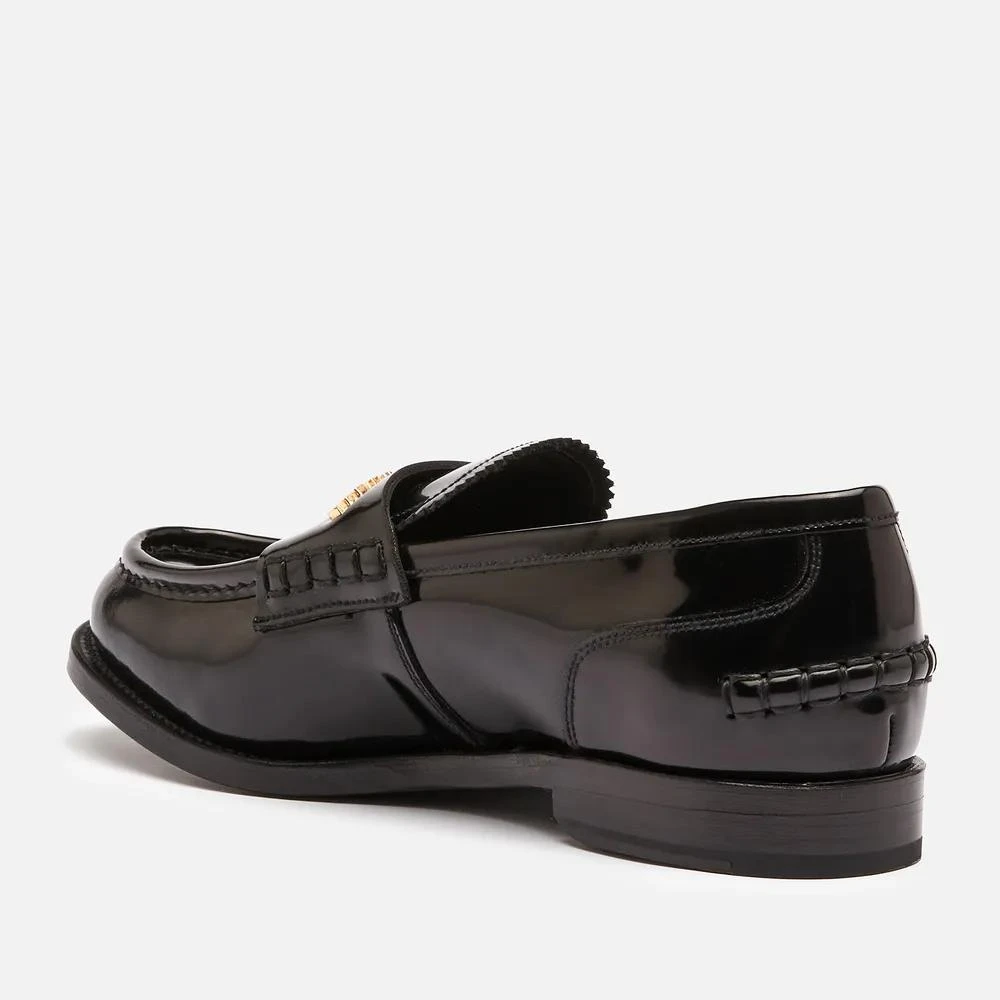 商品Alexander Wang|Alexander Wang Women's Carter Logo Letters Leather Loafers,价格¥3282,第2张图片详细描述