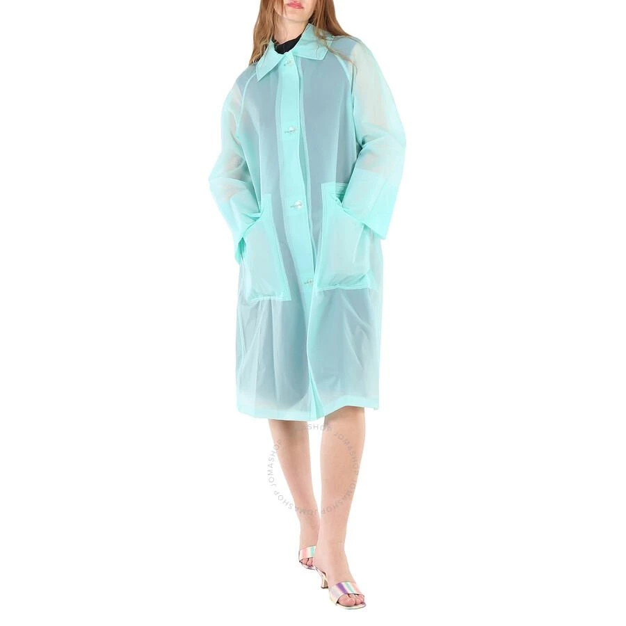 商品Burberry|ladies Turquoise Soft-touch Plastic Car Coat,价格¥1329,第1张图片