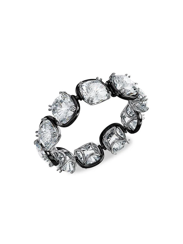 商品Swarovski|Harmonia Swarovski Crystal Rhodium-Plated Cushion-Cut Bracelet,价格¥3012,第1张图片