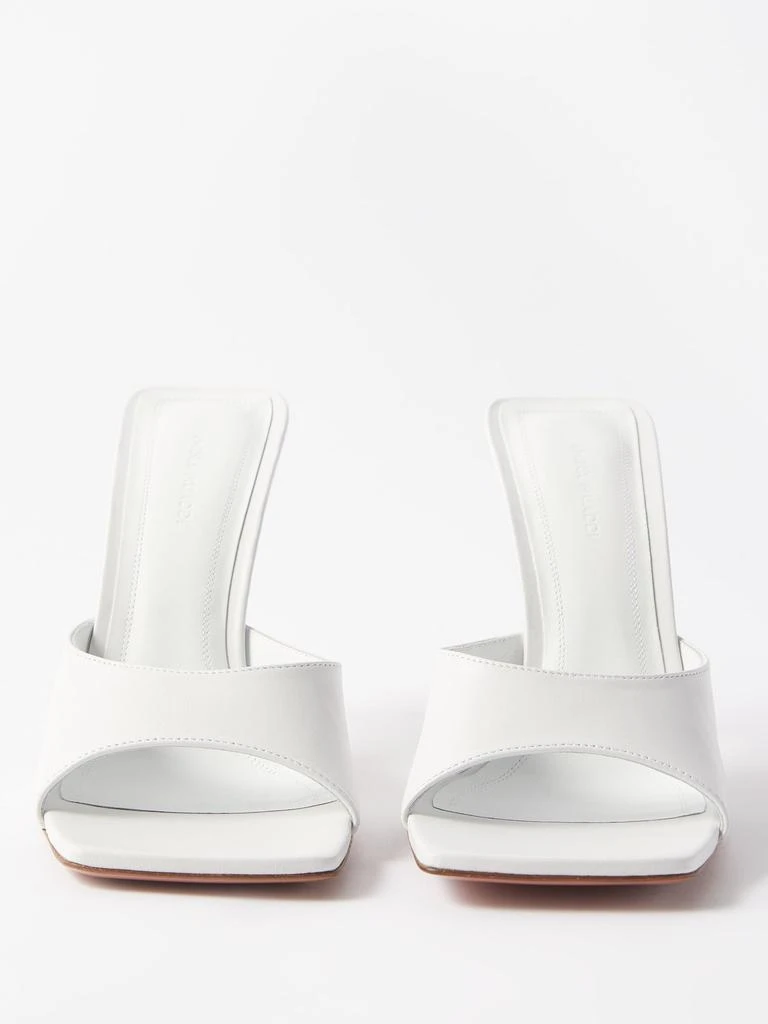 商品Amina Muaddi|Laura 95 leather mules,价格¥6851,第5张图片详细描述