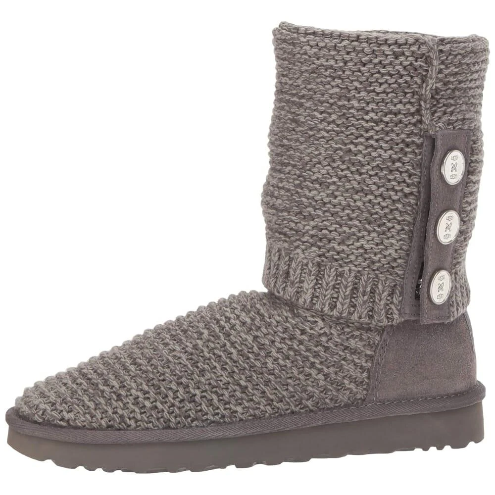 商品UGG|UGG Purl Cardy Knit Charcoal  1094949-CHRC Women's,价格¥1128,第1张图片