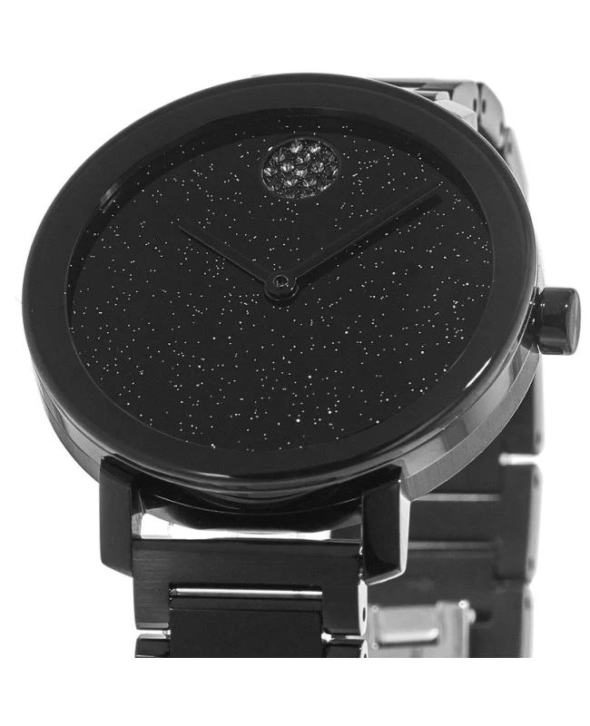 商品Movado|Movado Bold Evolution Black Dial Black Steel Women's Watch 3600734,价格¥1876,第3张图片详细描述