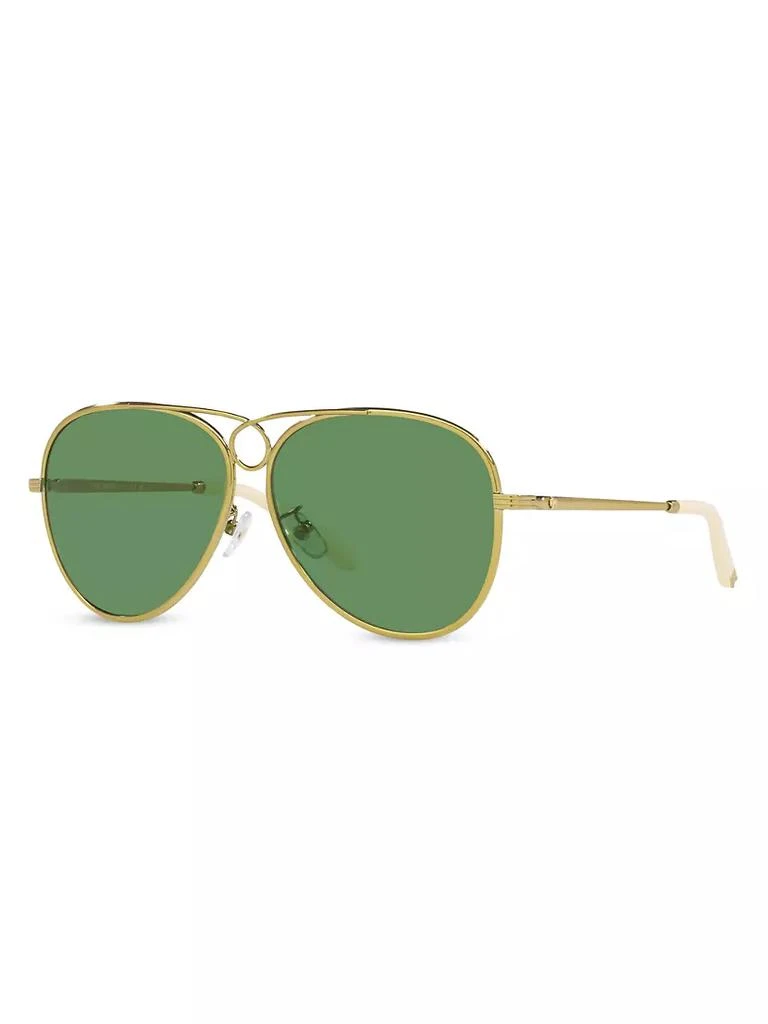 商品Tory Burch|Gloria 59MM Aviator Sunglasses,价格¥1409,第2张图片详细描述