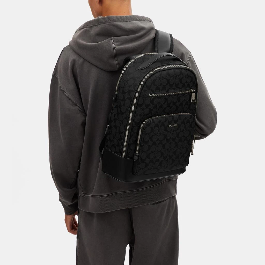 商品Coach|Coach Outlet Ethan Backpack In Signature Canvas,价格¥2330,第4张图片详细描述