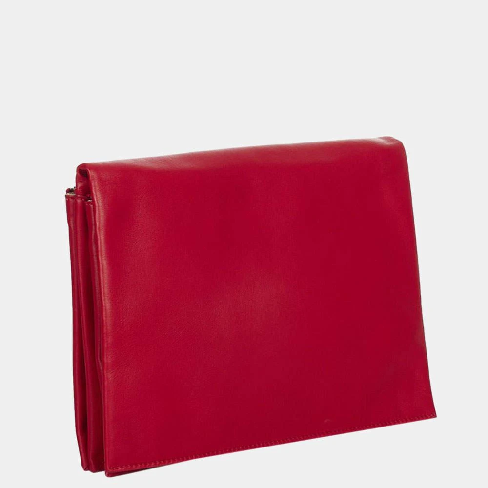 商品[二手商品] Celine|Céline Red Leather Soft Trio Rolled Clutch,价格¥4205,第3张图片详细描述