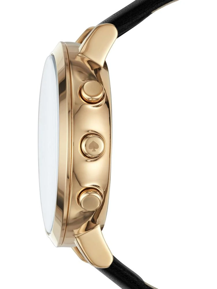 商品Kate Spade|monterey black leather smartwatch,价格¥1658,第3张图片详细描述