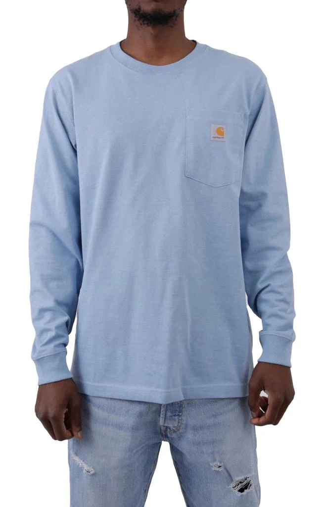 商品Carhartt|(K126) L/S Workwear Pocket Shirt - Alpine Blue Heather,价格¥195,第1张图片