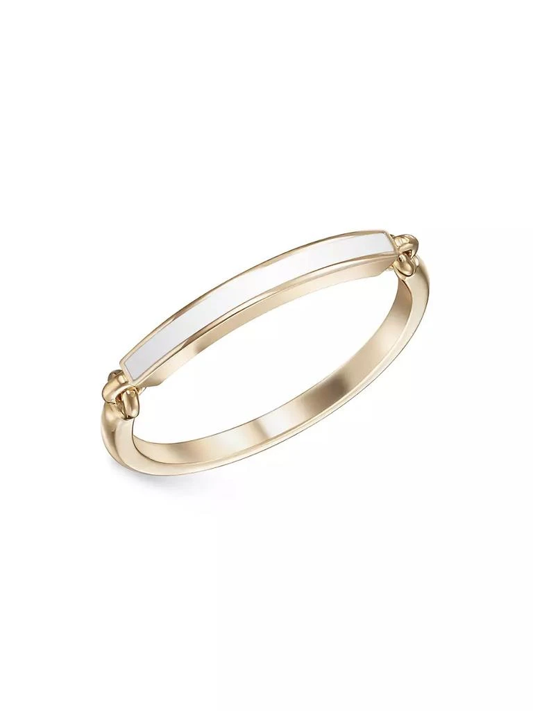 商品Melissa Kaye|Lenox 18K Yellow Gold & Enamel Ring,价格¥8992,第1张图片