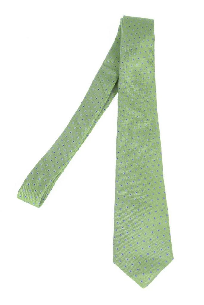 商品DANIELE ALESSANDRINI|Daniele Alessandrini Tie Stripes in Green,价格¥764,第1张图片