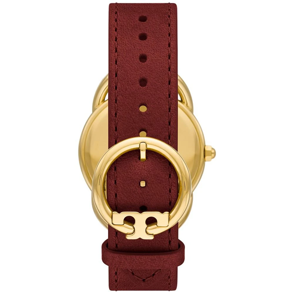 商品Tory Burch|Women's Red Leather Strap Watch 32mm,价格¥1409,第3张图片详细描述