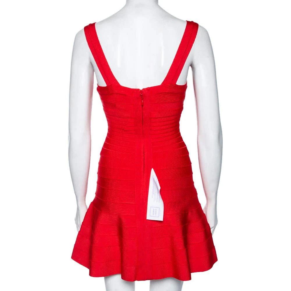 商品[二手商品] Herve Leger|Herve Leger Coral Pink Bandage Kyra Mini Dress XS,价格¥2376,第3张图片详细描述