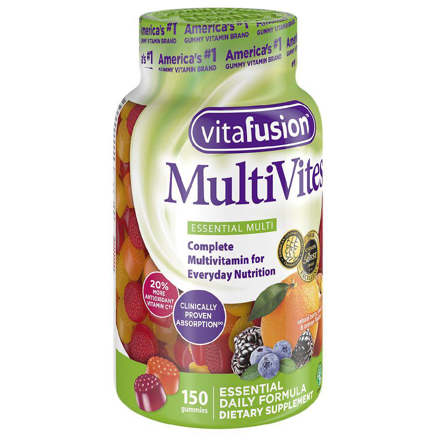 MultiVites Gummy Vitamins Natural Berry, Peach & Orange商品第4张图片规格展示