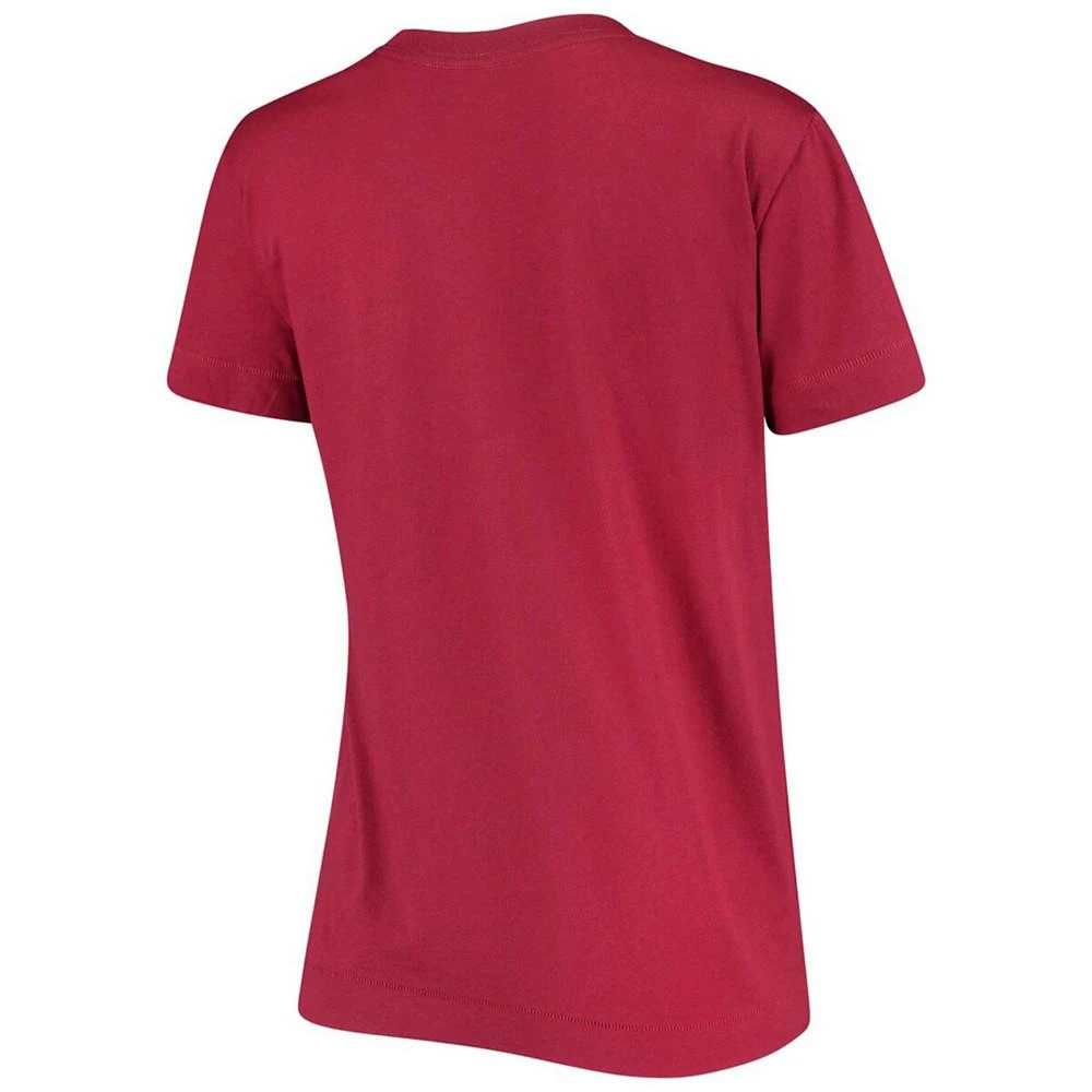 商品CHAMPION|Women's Garnet South Carolina Gamecocks University Arch Logo V-Neck T-shirt,价格¥265,第3张图片详细描述