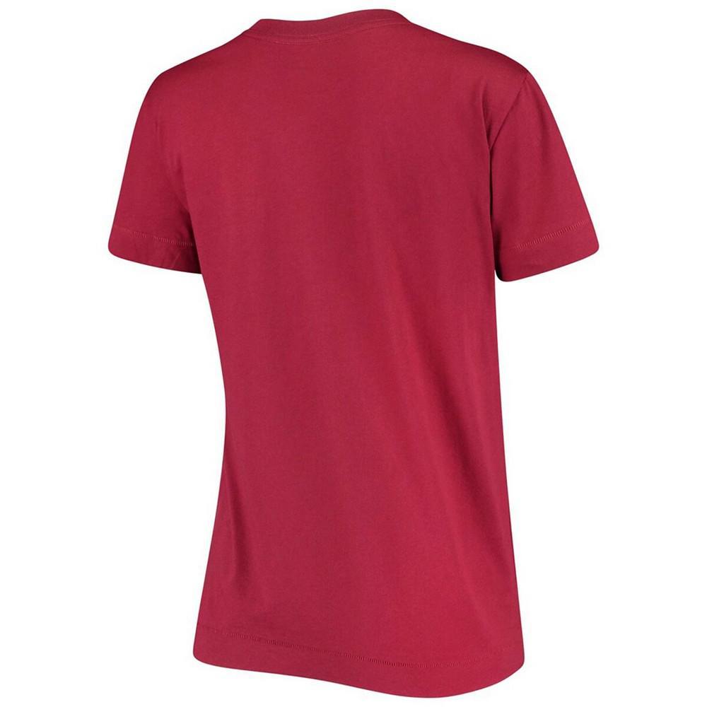 商品CHAMPION|Women's Garnet South Carolina Gamecocks University Arch Logo V-Neck T-shirt,价格¥201,第5张图片详细描述