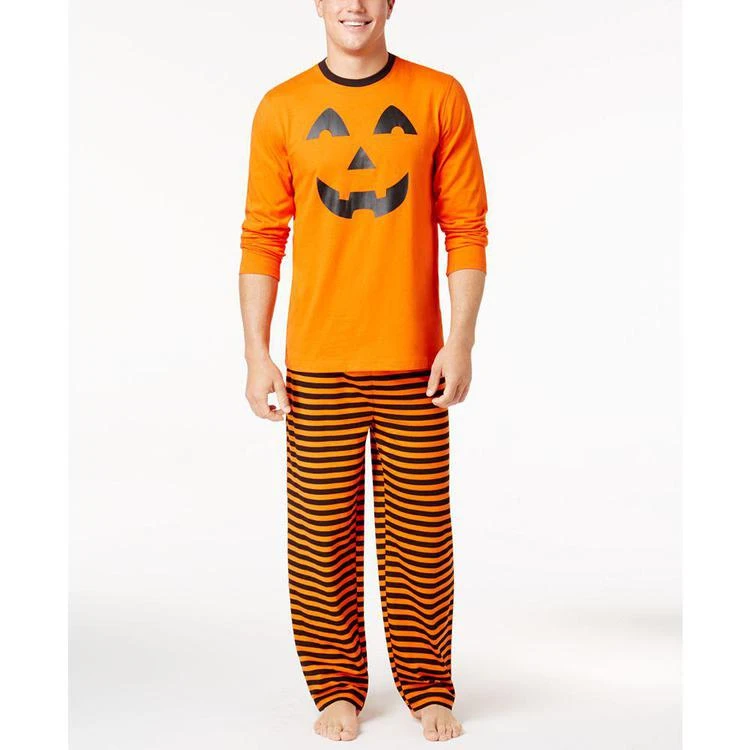商品Family Pajamas|Men's Pumpkin Pajama Set, Created for Macy's,价格¥133,第1张图片