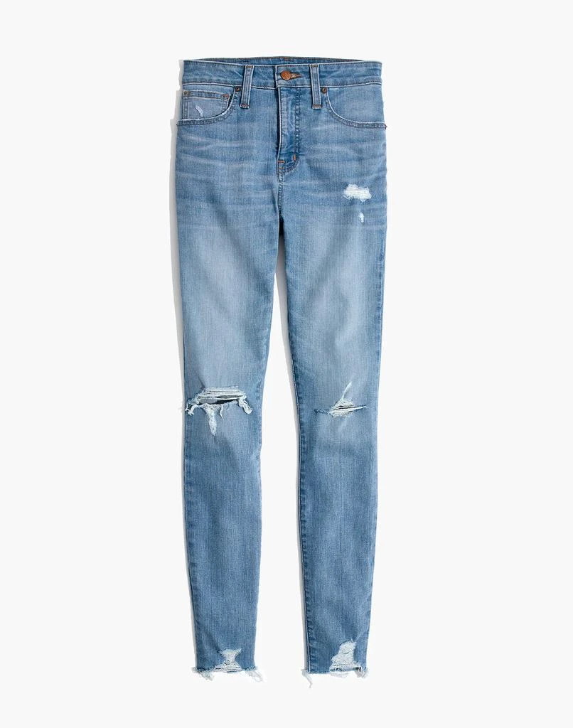 商品Madewell|Curvy High-Rise Skinny Jeans in Ontario: Distressed-Hem Edition,价格¥521,第5张图片详细描述