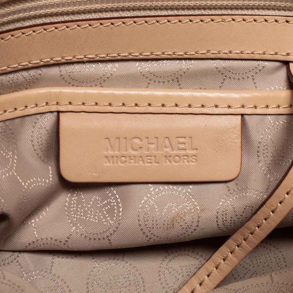 MICHAEL Michael Kors Brown/Beige Signature Coated Canvas and Leather Grayson Boston Bag 商品