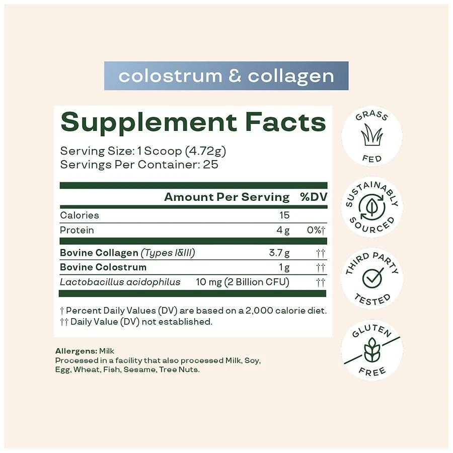 商品Bloom|Colostrum & Collagen Peptides,价格¥276,第3张图片详细描述