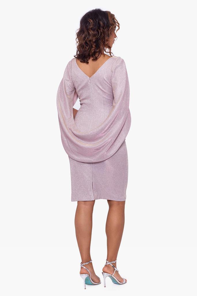 商品Betsy & Adam|Sheet Glitter Drape Back Dress,价格¥1099,第4张图片详细描述