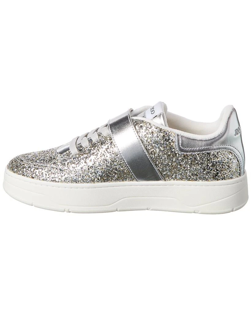 商品Jimmy Choo|Jimmy Choo Osaka Glitter & Leather Sneaker,价格¥2405,第2张图片详细描述