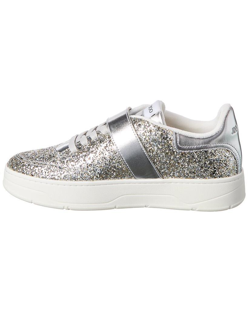 商品Jimmy Choo|Jimmy Choo Osaka Glitter & Leather Sneaker,价格¥4426,第4张图片详细描述