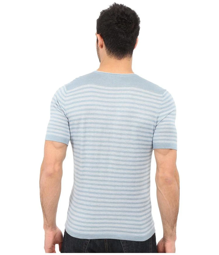 商品Agave Denim|Mighty Mo Short Sleeve Striped V-Neck,价格¥471,第3张图片详细描述