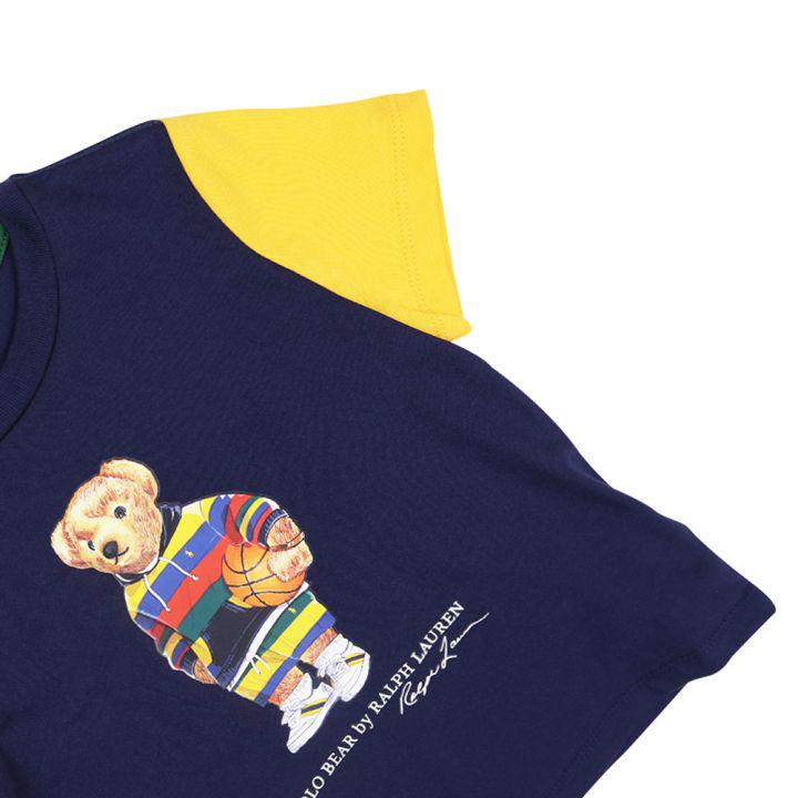 Multicoloured Polo Bear Motif T Shirt & Shorts Set商品第3张图片规格展示
