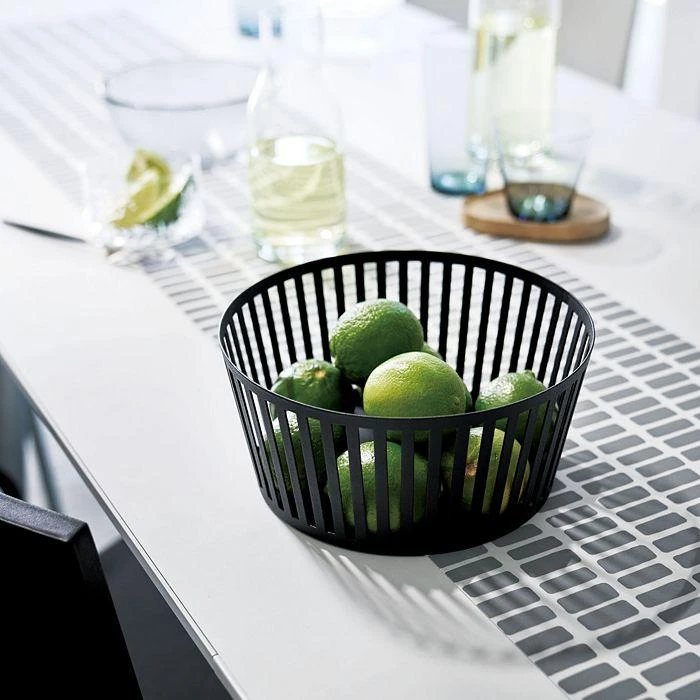 商品Yamazaki|Tower Striped Steel Fruit Basket,价格¥212,第3张图片详细描述