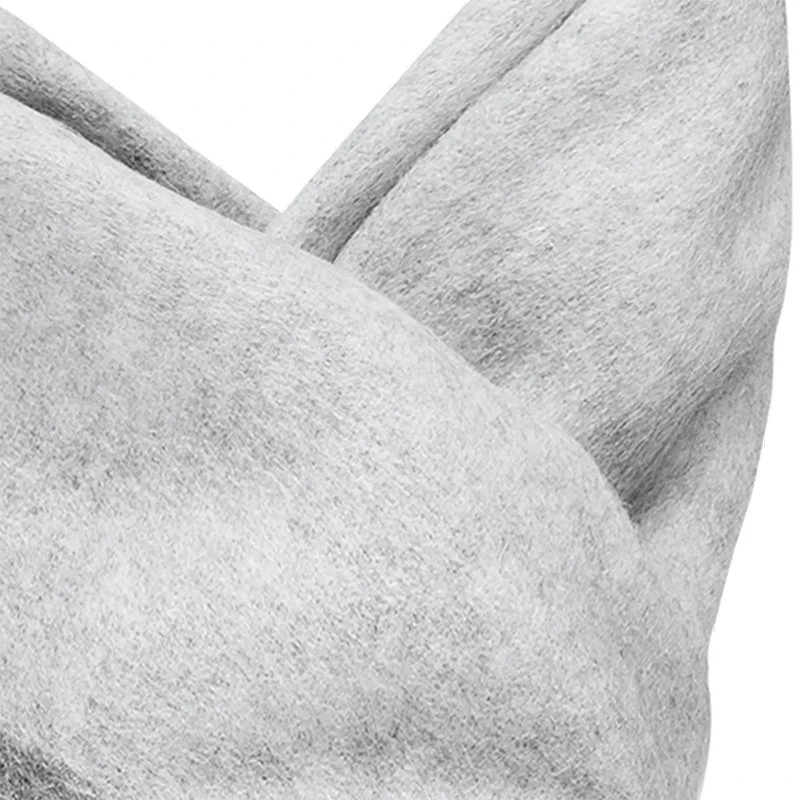 商品Louis Vuitton|【预售十天】路易威登 23年早春新款 CARDIFF系列 男士灰色羊毛羊绒混纺大logo流苏围巾M70484,价格¥4072,第4张图片详细描述