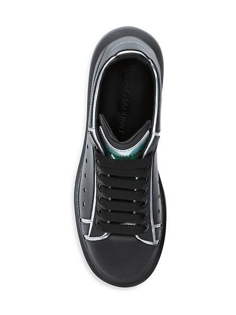 商品Alexander McQueen|Leather Oversized Sneakers,价格¥2886,第7张图片详细描述