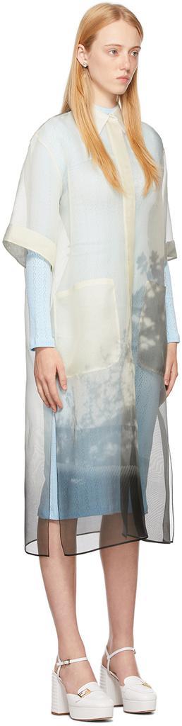 商品Fendi|灰白色真丝连衣裙,价格¥30440,第4张图片详细描述