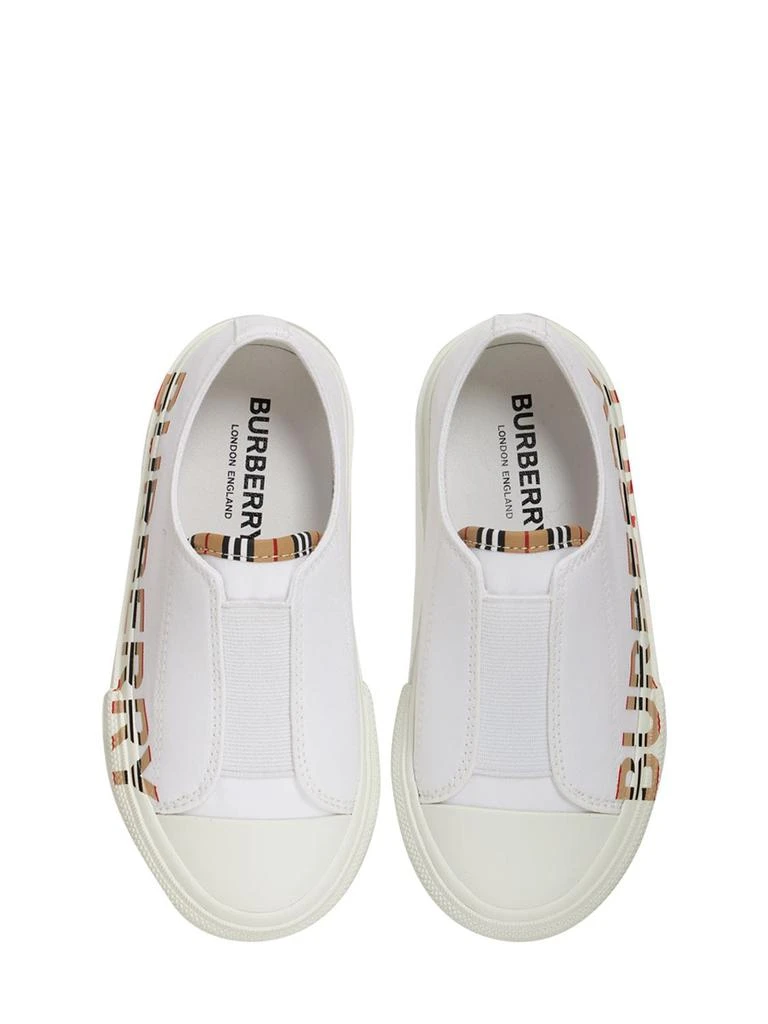 商品Burberry|Icon Stripe Logo Cotton Slip-on Sneakers,价格¥1767,第1张图片详细描述