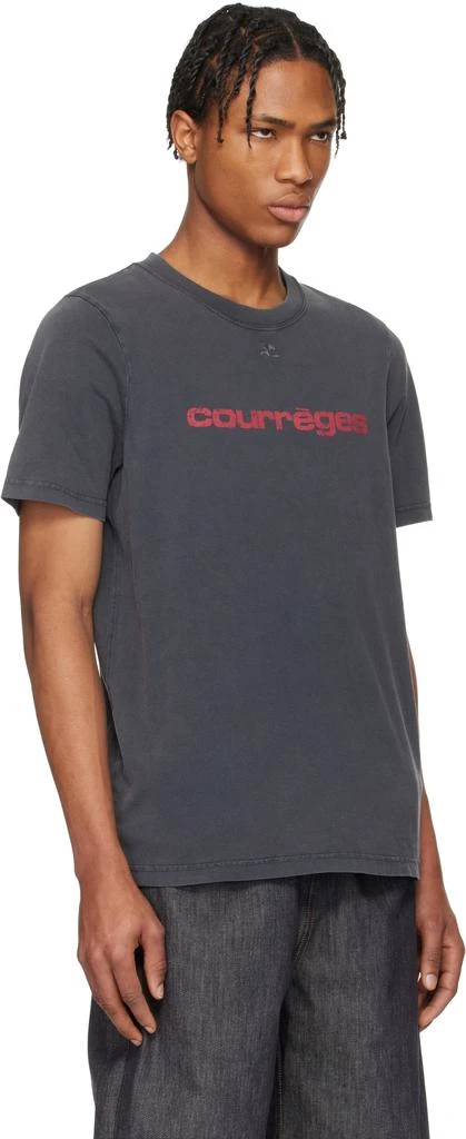 商品Courrèges|灰色 AC Printed Stone T 恤,价格¥1681,第2张图片详细描述