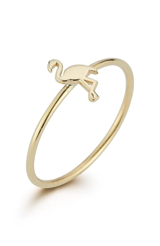 商品Ember Fine Jewelry|14K Gold Flamingo Ring,价格¥989,第2张图片详细描述